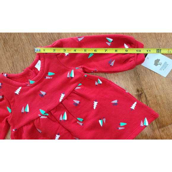 Tucker + Tate Baby Girl 3 Months Christmas Tree Holiday Printed Sweater Dress - Picture 8 of 8